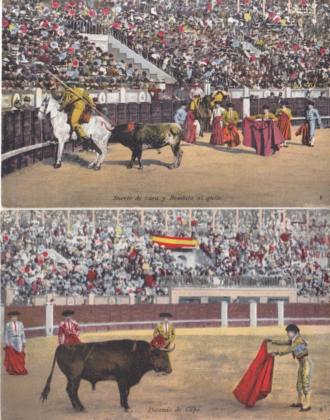 Cartoline postali: Spanien Stierkampf, 6 Karten ungelaufen ca. 1920 – Usato da Bürglen TG venduto da StampGraf 3