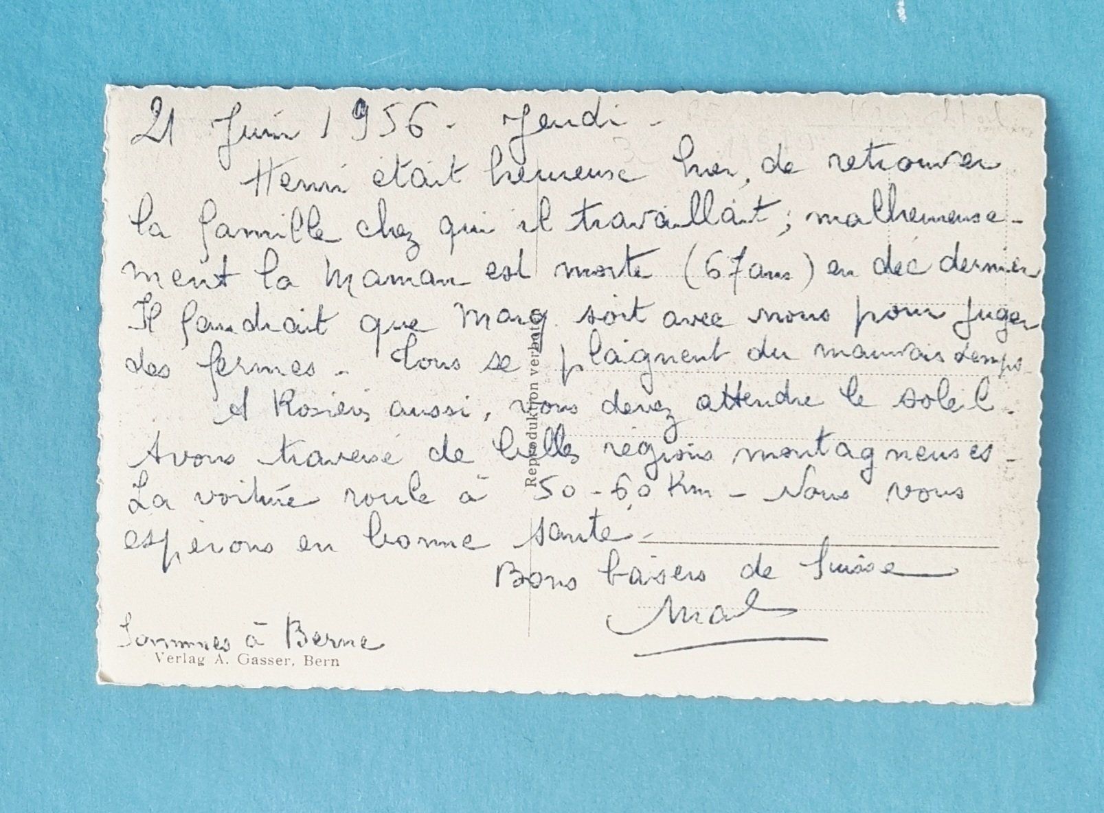 Cartoline postali: Hettiswil (BE) - 1956 – Usato da Rothrist venduto da RROENK 1