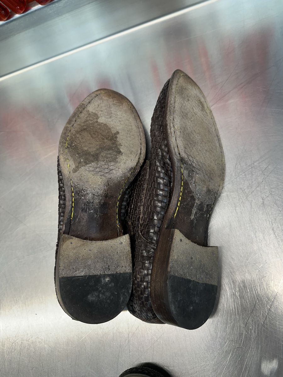 Scarpe da uomo: Geflochtene Leder-Halbschuhe  – Usato da Schwende venduto da weesli 3