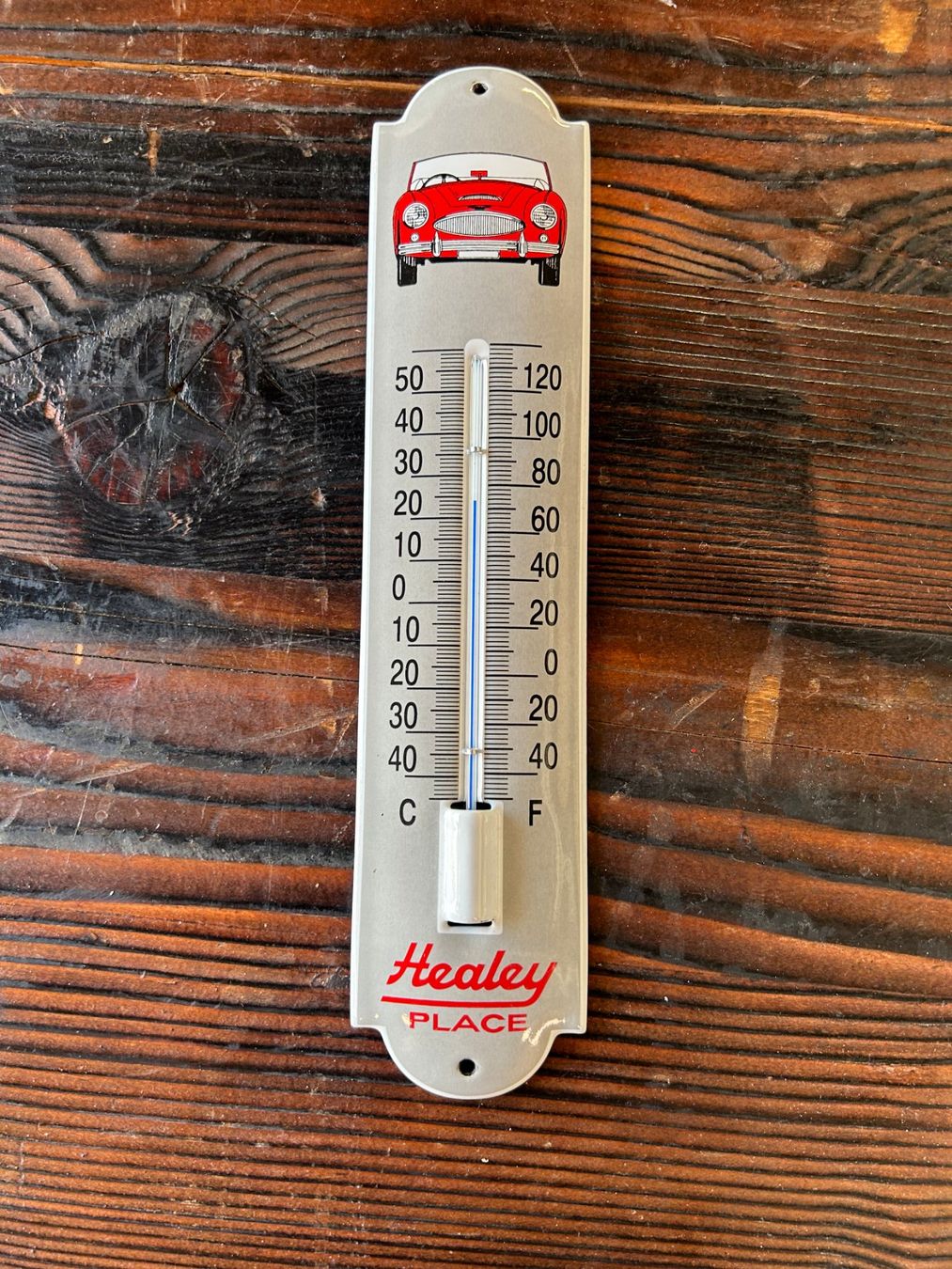 Insegne: Emaille Thermometer HEALEY PLACE 6,5 x 30 cm – Usato da Sugiez venduto da brockicenter