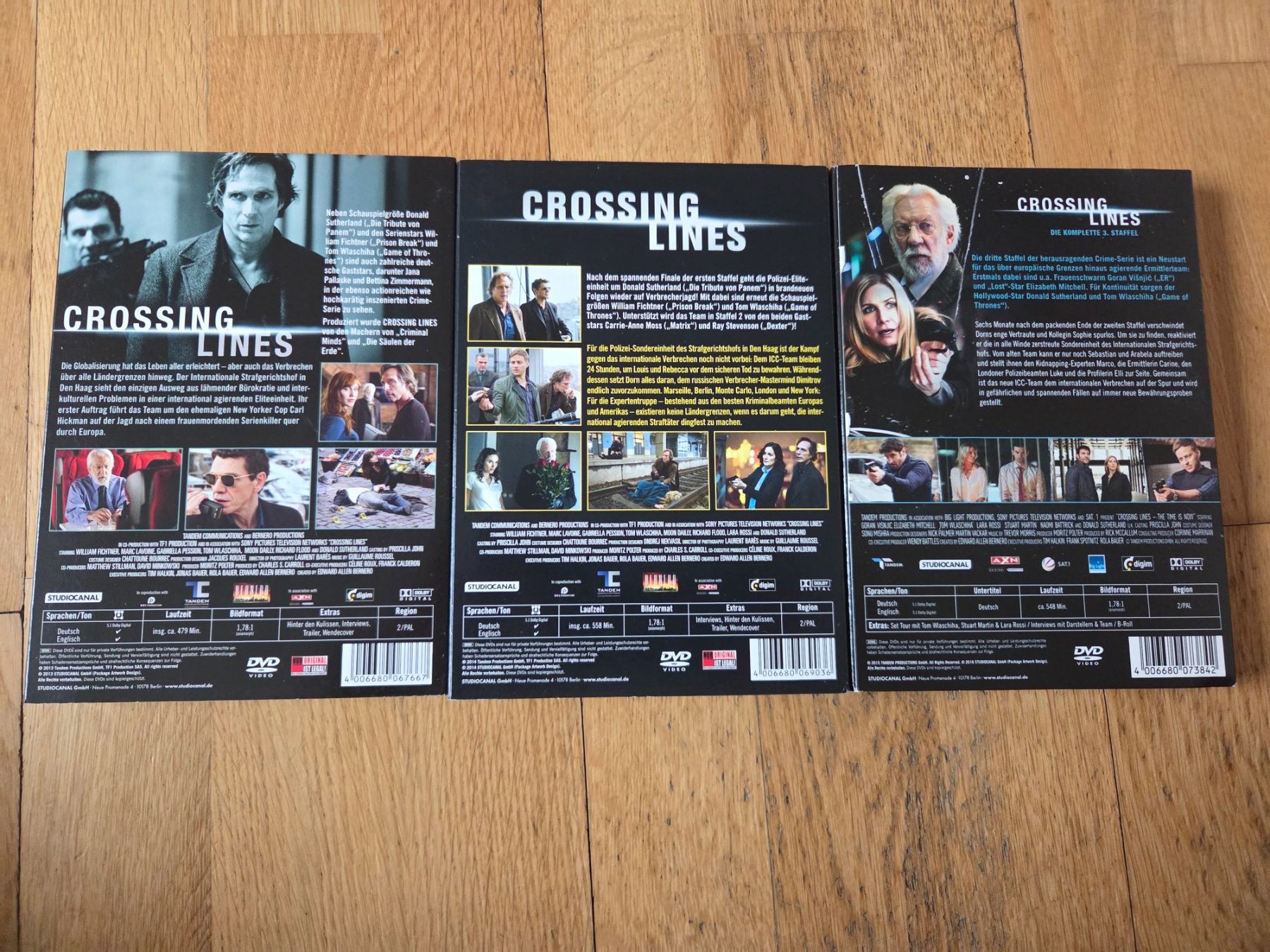 Tutti i DVDs: DVD: Crossing Lines, Staffeln 1-3 – Usato da Horgen venduto da sel_c9py 1