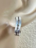 Silber Creolen 925 - handgefertigt in modernem Design