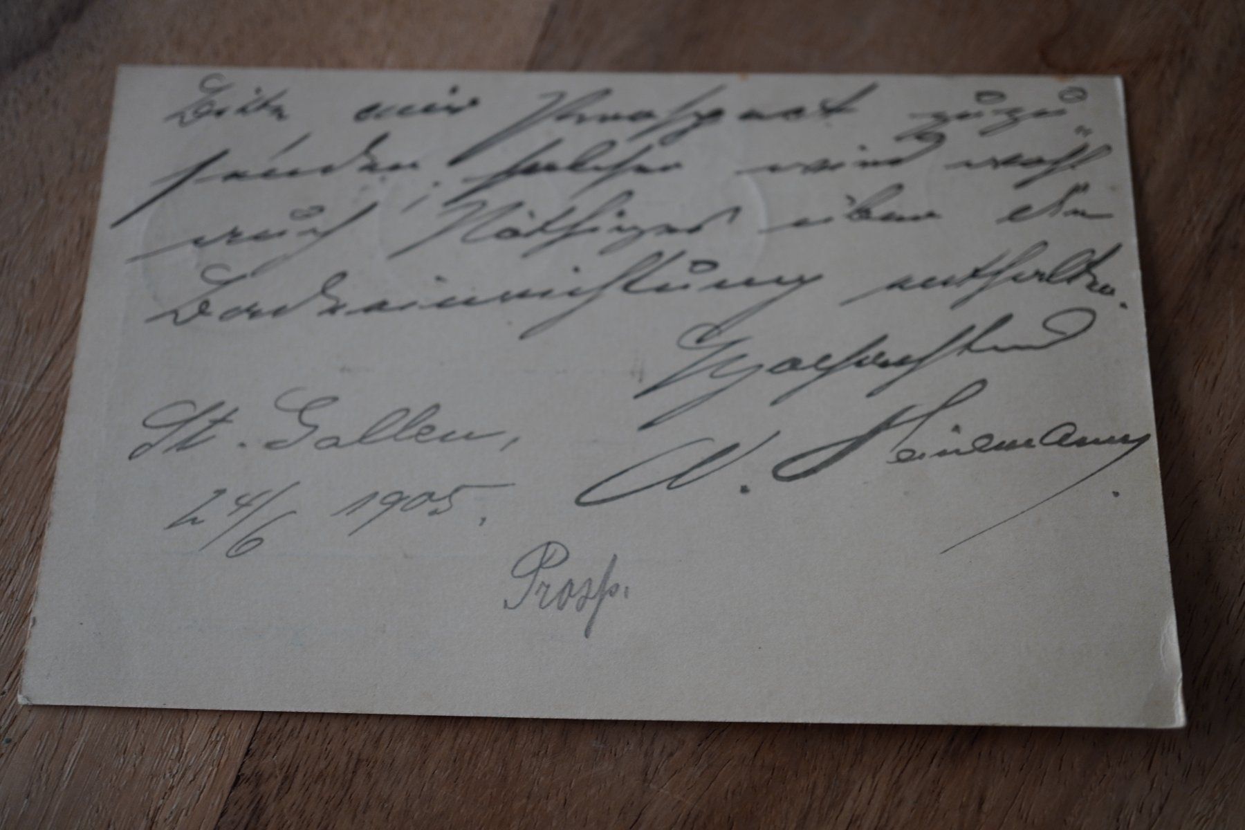 Cartoline postali: Schweiz  Postkarte   1905 Postkarte – Usato da Eschenbach SG venduto da craniums 4
