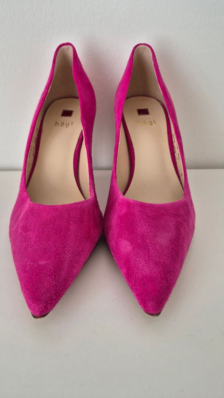 Högl Damenschuhe: HÖGL Wildleder-Pumps, pink, Gr. 37.5 – Neu (gemäss Beschreibung) aus Münchenstein von Trinity 1