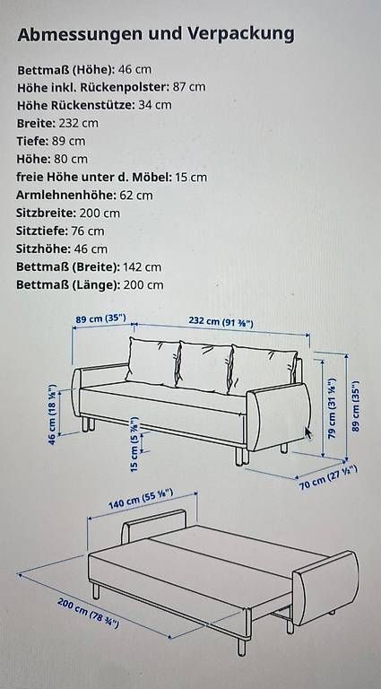 Divani: Bettsofa Ikea Grunnarp (Reserviert) – Usato da Liestal venduto da sorryChris 3