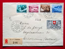 PRO PATRIA SATZ 61 - 65 600 JAHRE BERN HOLLAND 1953 FDC