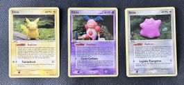 🔥Vintage 3x Ditto Pokémon Karten EX Delta Species / ITA🔥