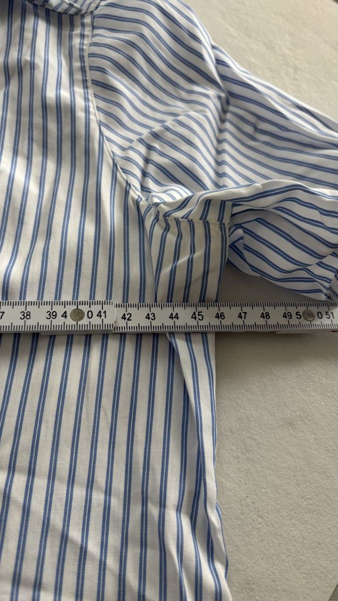 Eterna Camicette: Eterna Bluse 38 Weiss-Blau gestreift – Usato da Seengen venduto da sa_land 7