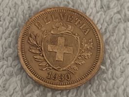 1 centime/rappen 1930