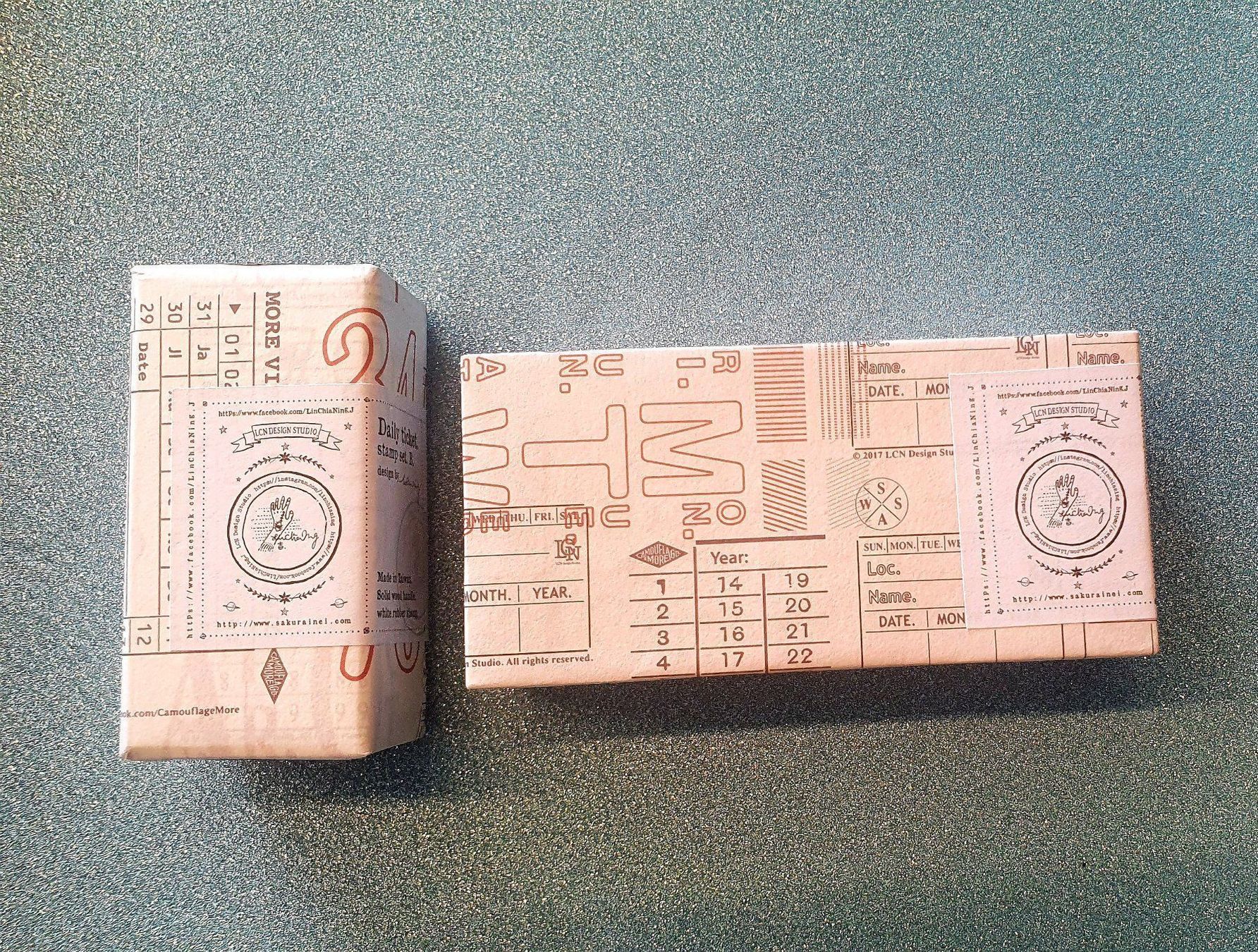 Stempel: 13-teiliges Stempelset "Daily Ticket set B" LCN DesignStudio – Neu und originalverpackt aus Zürich von brifo64 2