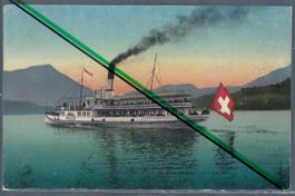 Luzerner Becken. Dampfschiff 'Schiller'.