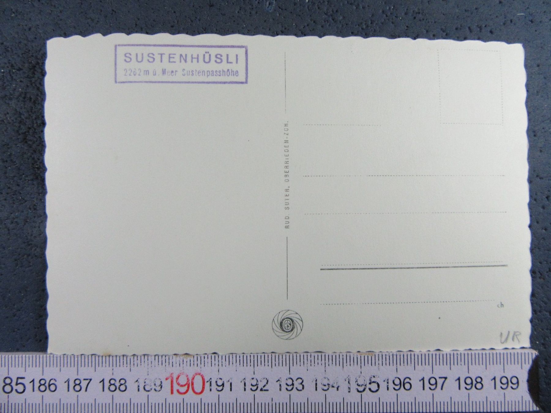 Cartoline postali: SUSTENSTRASSE OB WASSEN URI AK – Usato da Ettingen venduto da Hausi4711 1