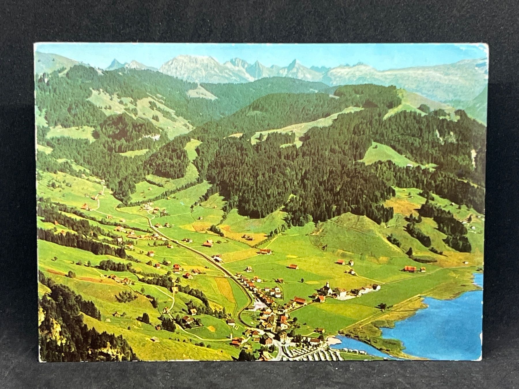 Ansichtskarten: Flugaufnahme Euthal am Sihlsee – Gebraucht aus Widnau von Brusi9