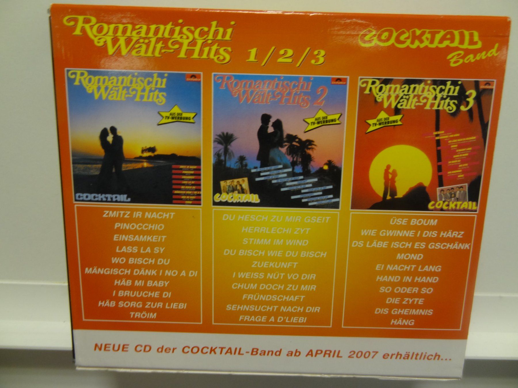 CD: Cocktail, Romantischi Wält-Hits/ 1 / 2 / 3 – Usato da luzern venduto da musicandart 1