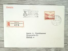 TR72 Enveloppe + Timbre Suisse 1947