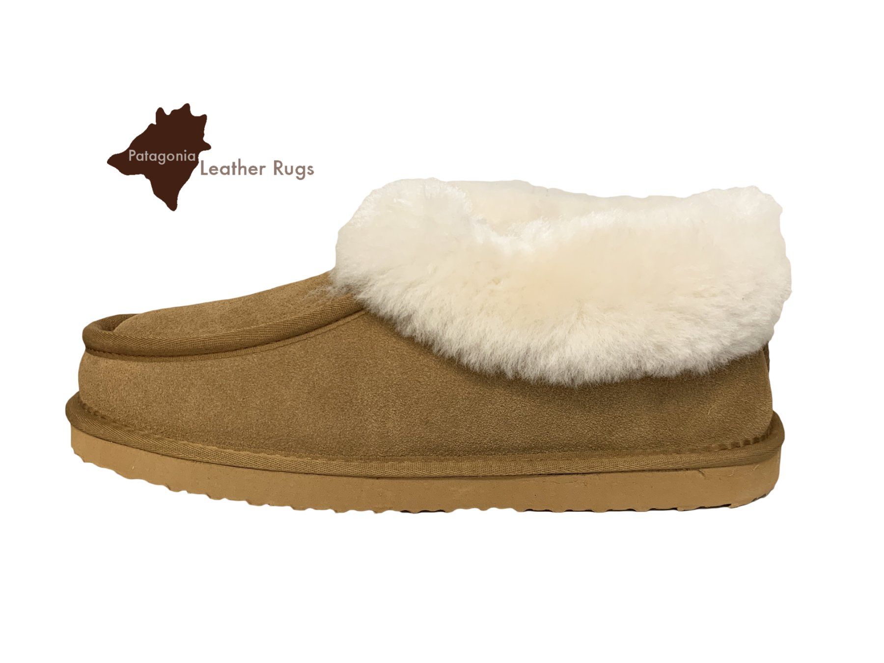 Herrenschuhe: Mit Lammfell gefütterte Leder Hausschuhe – Neu und originalverpackt aus Arbedo von patagonialeatherrugs 4