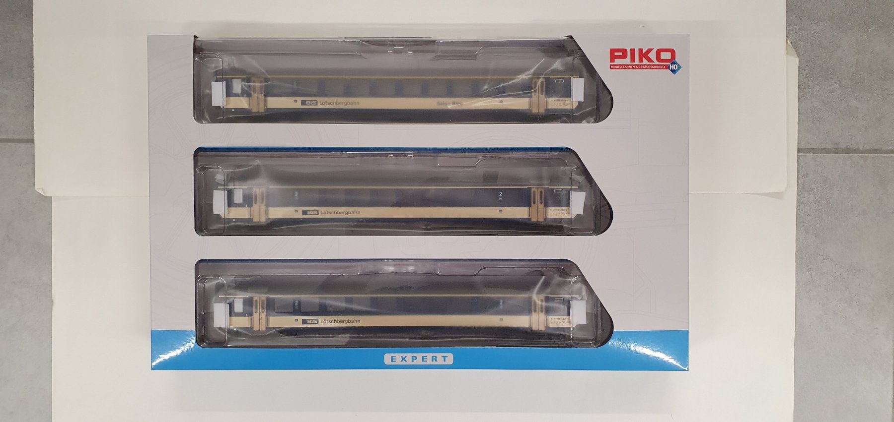 Piko Modelleisenbahnen: PIKO 96091 BLS Set Train Blue Bern-Domodossola – Neu und originalverpackt aus Würenlos von jub_nd5j