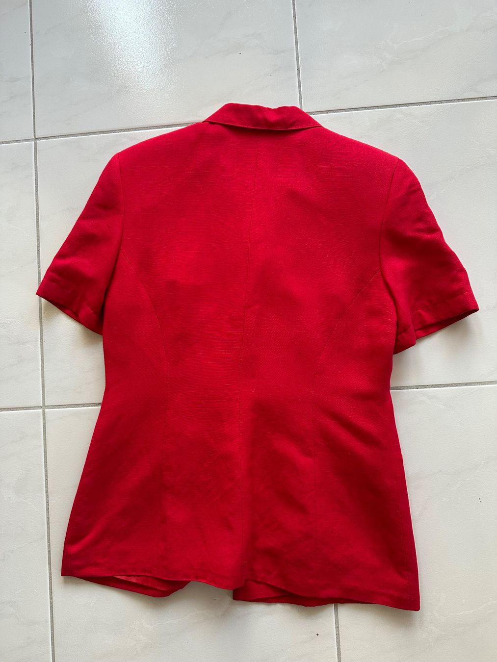 Vestes: Vintage Oversize Blazer Rot Kurzarm – D'occasion à Zürich par ong8 8