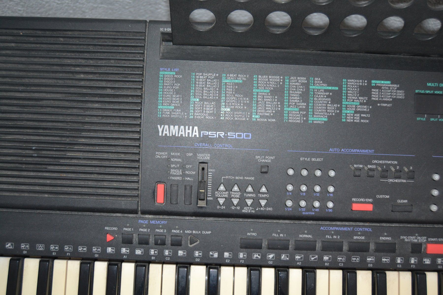 Yamaha Strumenti musicali: YAMAHA PSR-500 – Usato da Wil SG venduto da fanofrio 2