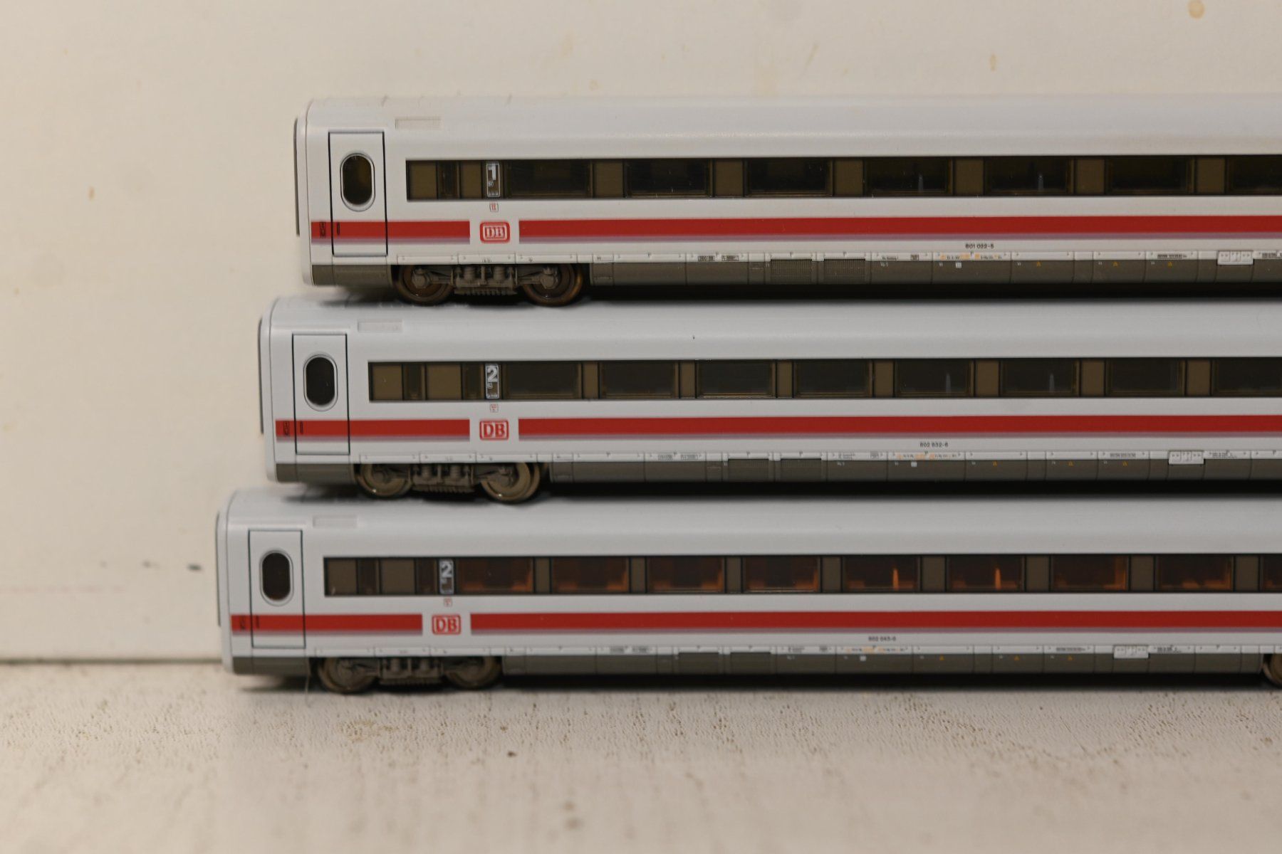 Fleischmann Modellini di ferrovie: IC DB 3 teilig Fleischmann Spur N mit OVP – Usato da Laupen ZH venduto da Zmoewe 1