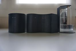 Puppenhaus Möbel 3er-Set, Massivholz blau