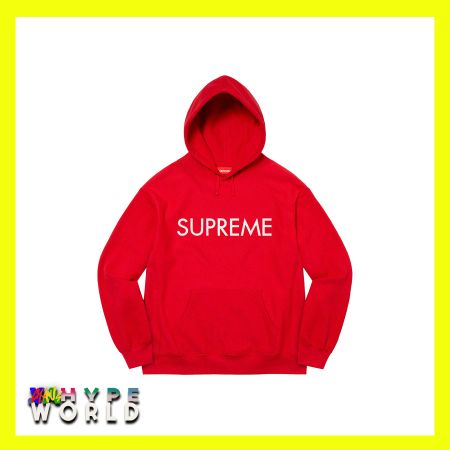 Supreme - CAPITAL HOODED - "Red" 2022 XL