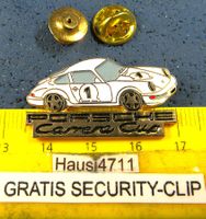 PORSCHE CARRERA CUP NO.1 AUTO RACING PIN GEPRÄGT GOLDIG
