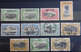 Belgisch Kongo ex. Kat. 1-20 */gest. 1909/10