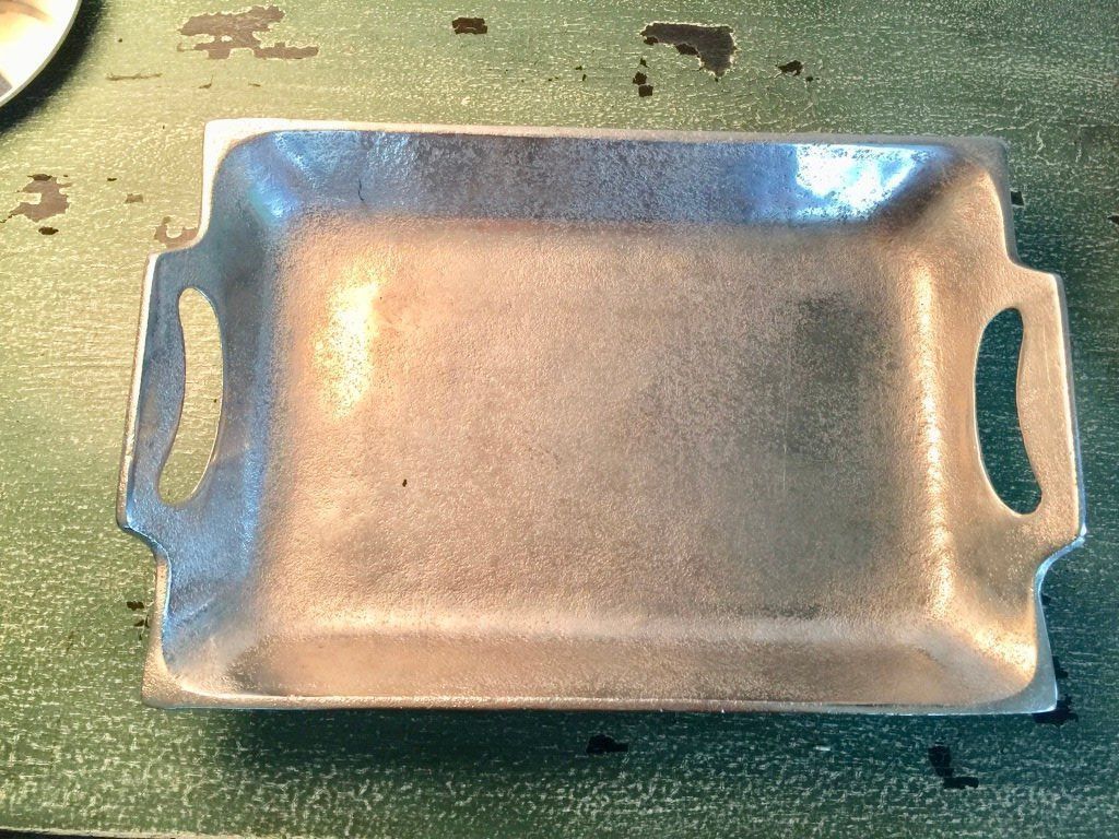 Piatti di portata: Tablett Altsilber 32 x 21 cm – Nuovo (secondo la descrizione) da Kirchdorf venduto da Vintagewunder 3
