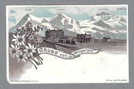 WENGERNALP, KL. SCHEIDEGG MIT ZUG, LITO *