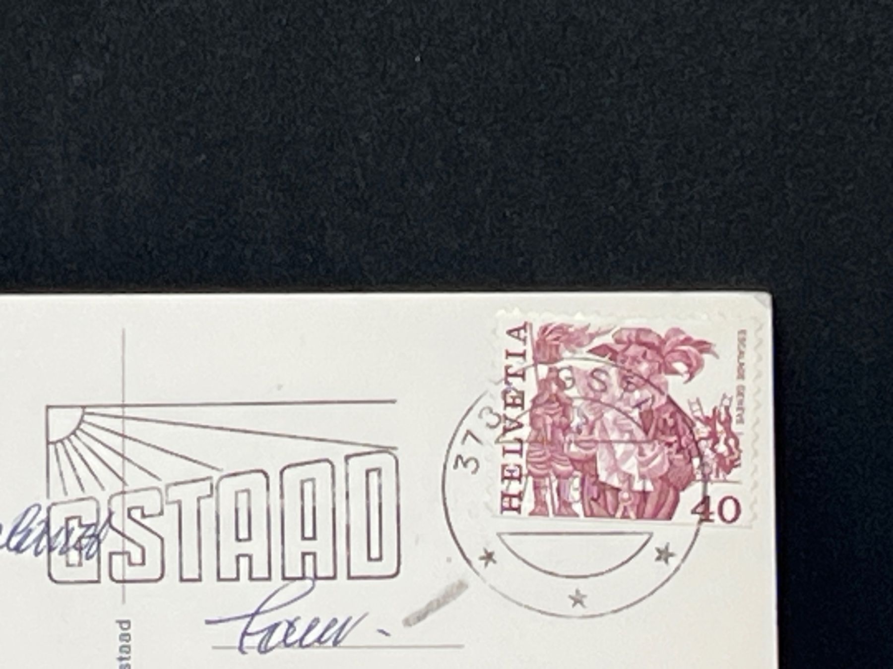 Cartoline postali: Ansichtskarte: Gstaad, Hotel Bernerhof – Usato da Widnau venduto da Brusi9 1