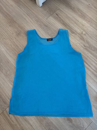 Blaus Top Trägershirt Grösse XL leicht Sommerlich-elegant ☀️