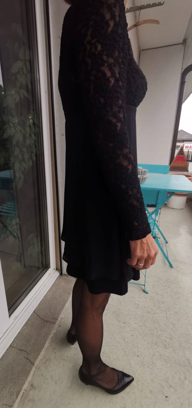 Morgan Vestiti: Robe noire/ Schwarzes Kleid/ Vestito nero – Usato da Fribourg venduto da SD1910 4