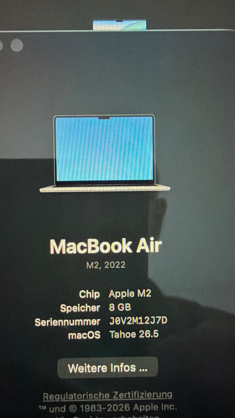 Apple Notebooks: APPLE MacBook Air 13" – Neu (gemäss Beschreibung) aus Romanshorn von hbnof 2