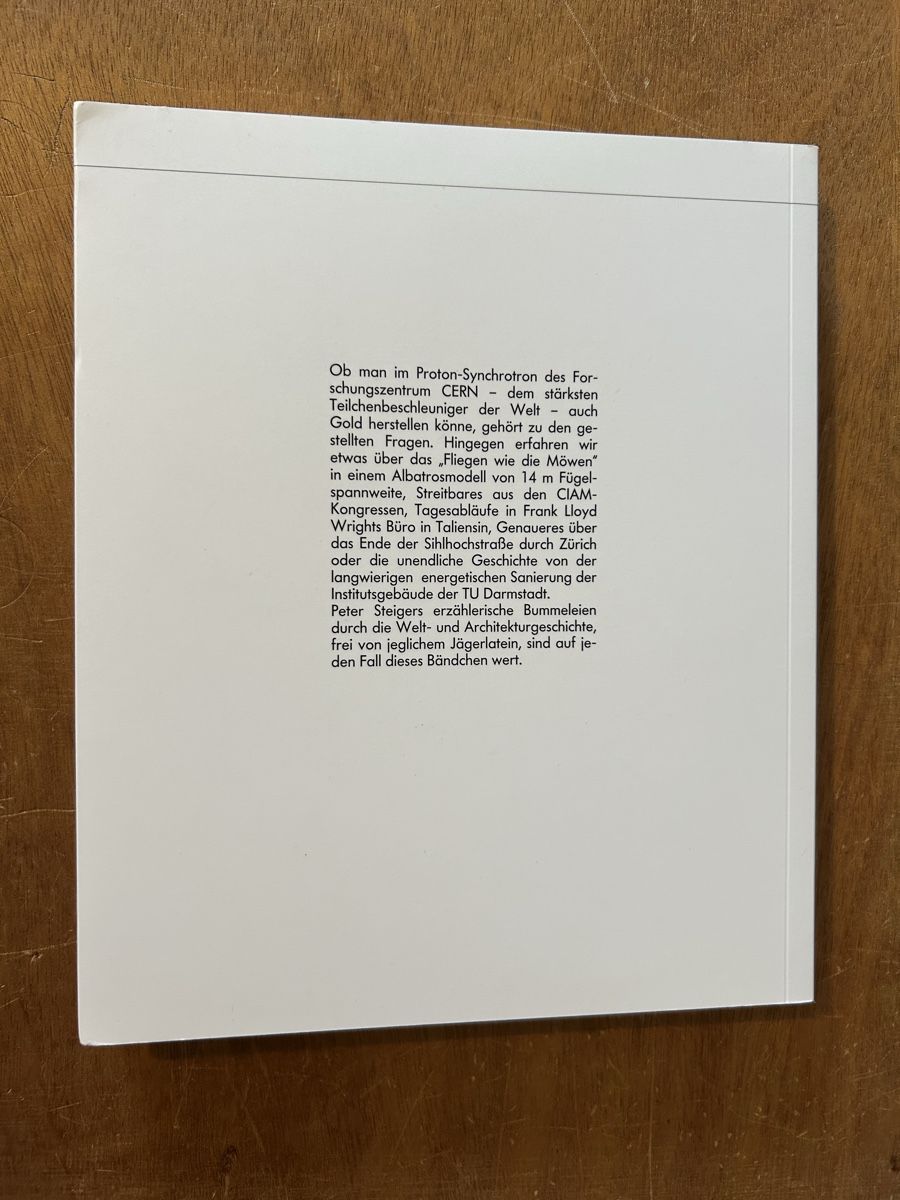 Libri: Peter Steiger - Fliegende Möbel – Usato da Zürich venduto da WWehrle 1