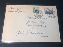 Brief 1949, von Neuchatel nach Hannover (Zone Anglaise)