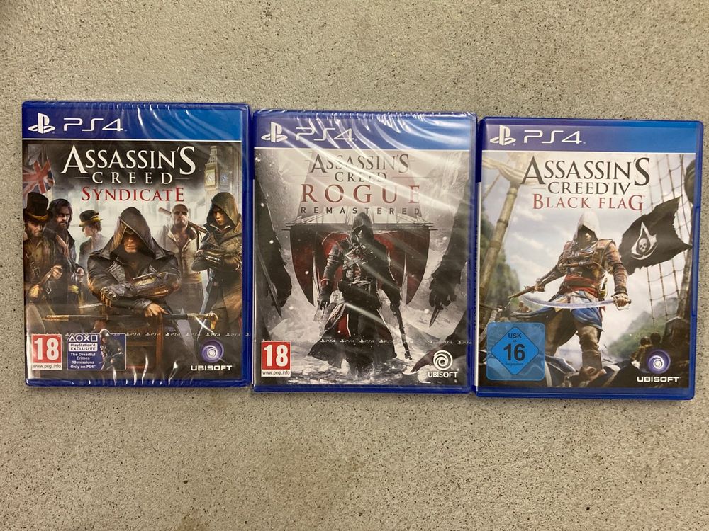 Assassin's Creed: Syndicate, Rogue (Remastered) & Black Flag (Neu und ...
