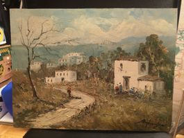 HUILE SUR PANNEAU SIGNÉE