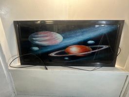 Trio Leuchtbild Planeten Retro Vintage 70er Jahre Rarität