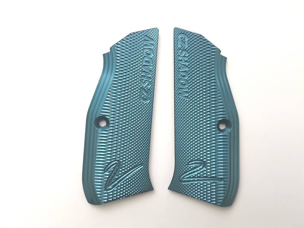 Tiro a segno: CZ Shadow 2 Aluminium Griffschalen blau eloxiert – Nuovo (secondo la descrizione) da Luzern venduto da muelan01