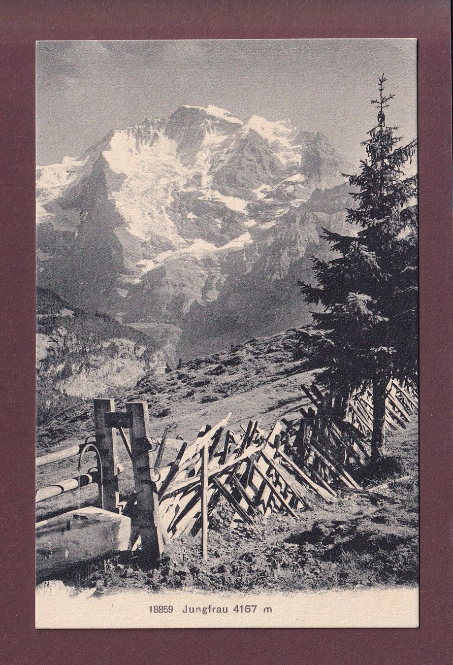 Cartoline postali: JUNGFRAU – Usato da Pully venduto da nicecards