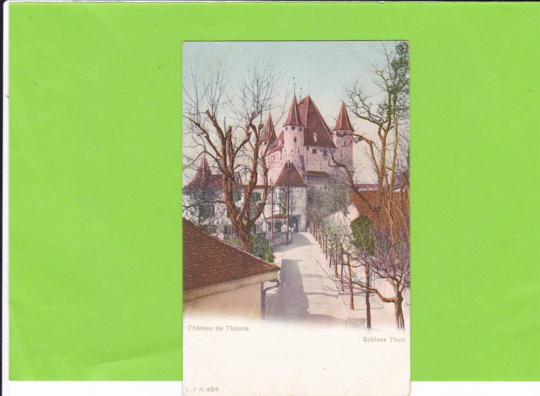 Cartoline postali: Schloss Thun – Usato da St. Peterzell venduto da neckertal