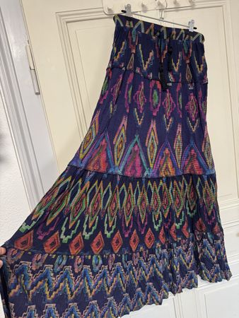 Maxirock Desigual bunt gemustert Grösse L guter Zustand