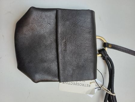  Leather Crossbody Bag Black NEW