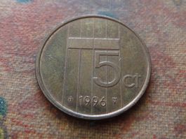PAYS-BAS  Nederland  5  Cents  1996