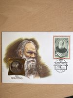 Ersttagsbrief Leo Tolstoi 160. Geburtstag mit 1 Rubel Münze