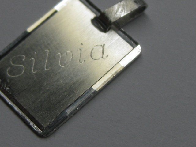 Ciondoli: Vintage Anhänger Silber 835 Name Silvia – Usato da Ermatingen venduto da Decovin 6