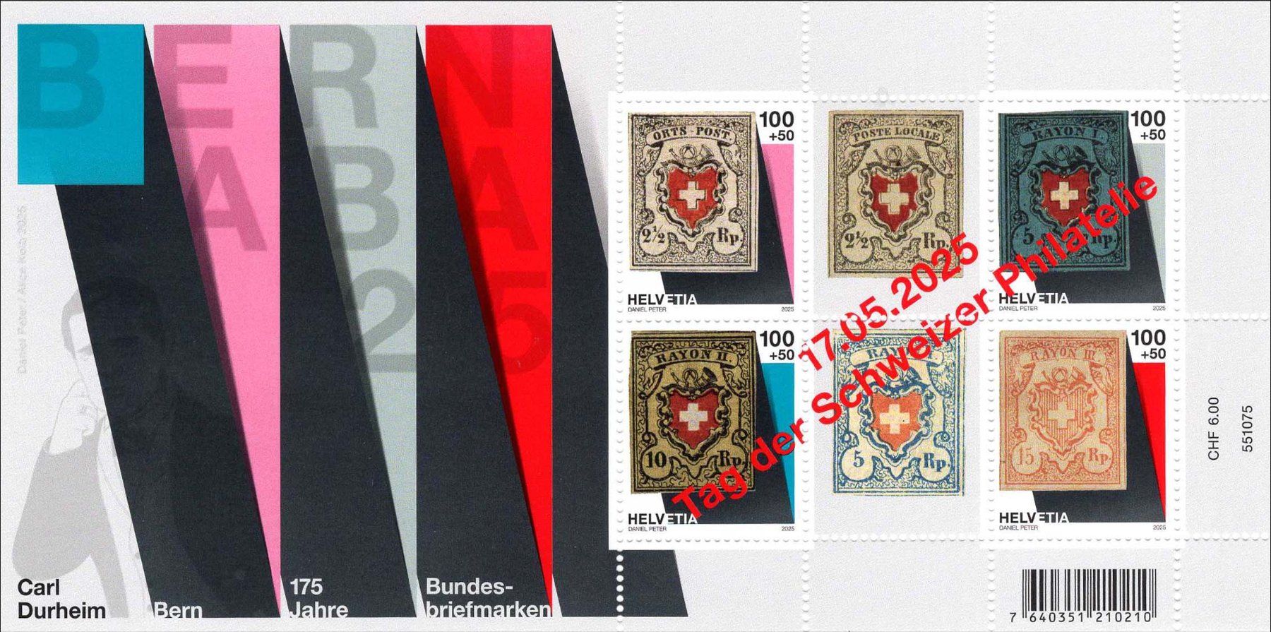 Alle Briefmarken: BERNABA Serie Überdruck-Bögen postfrisch – Gebraucht aus Heerbrugg von Swissphila 1