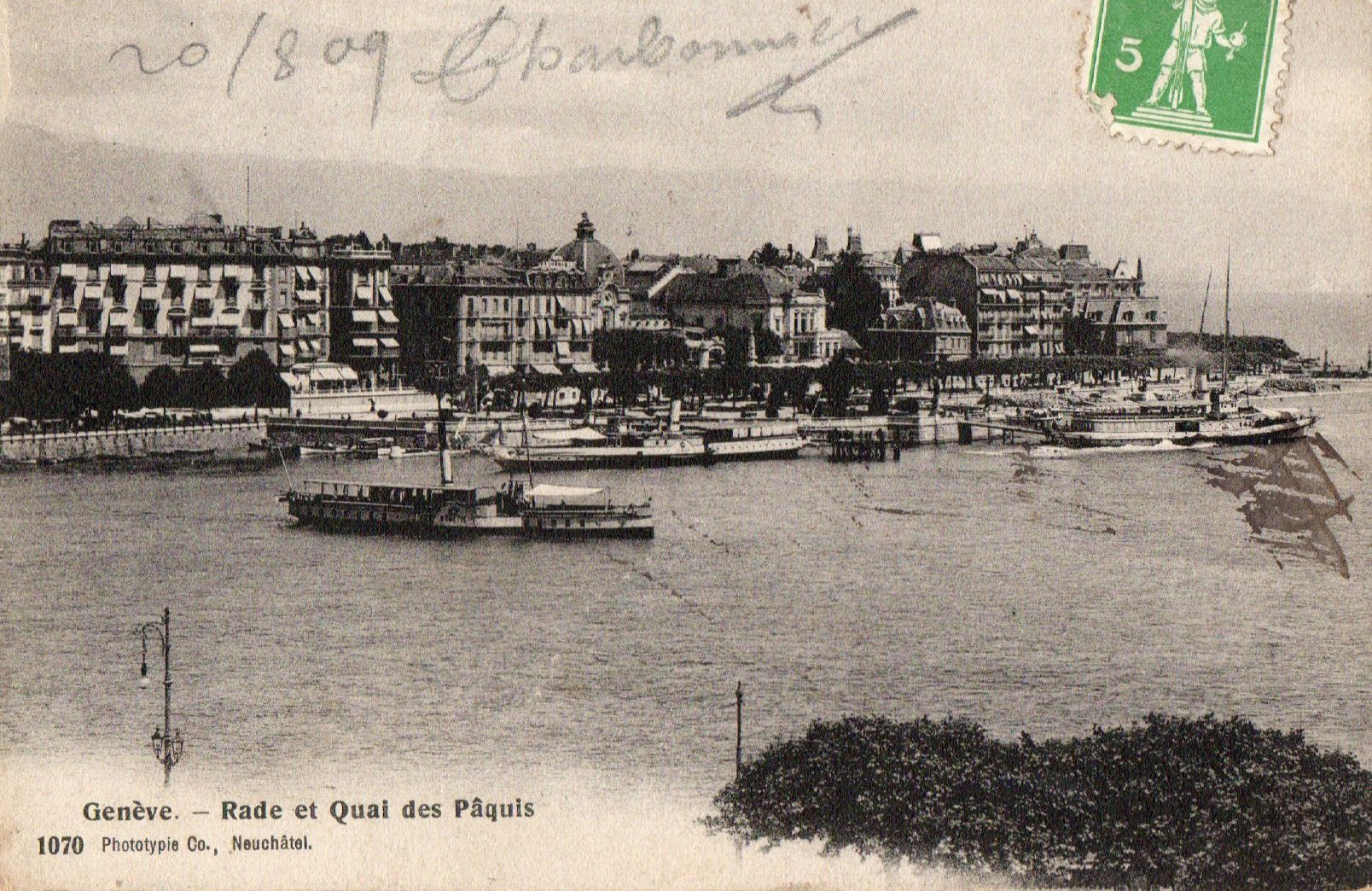 Ansichtskarten: Genève - Rade et Quai – Gebraucht aus Melano von pisonsdro