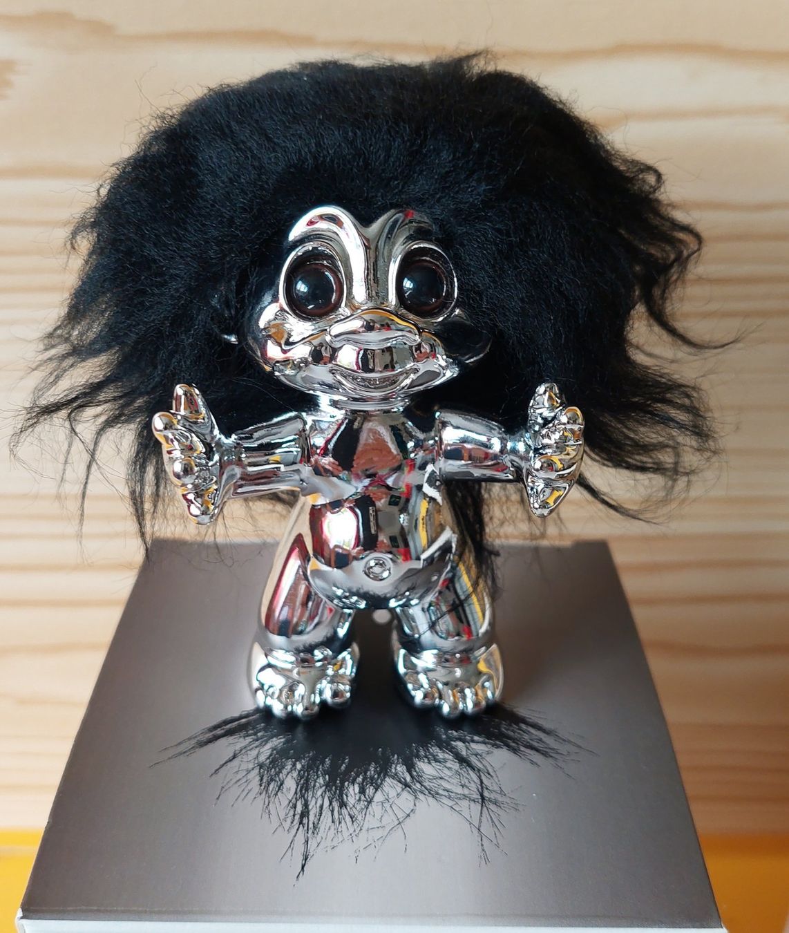 Statuette: TROLL in SILVER, dänisch, Original von DAM – Nuovo e nell'imballaggio originale da Immensee venduto da Djinny